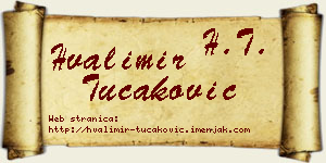 Hvalimir Tucaković vizit kartica